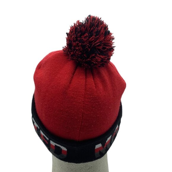 Manchester United F.C. Official Acrylic Knit Beanie Hat Pom Pom - Picture 6 of 6